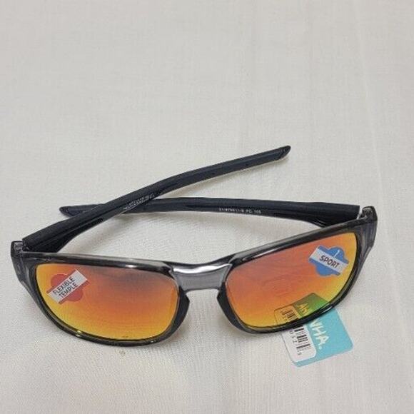 Piranha Sport Sunglasses Style # 62052 Flex temple Crystal Black Frames - Picture 6 of 7